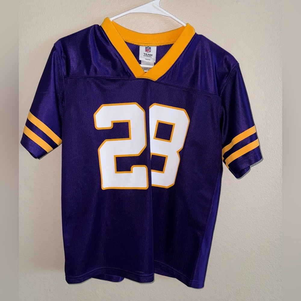 NFL‎ Minnesota Vikings Adrian Peterson Football Jersey size Large (12-14)